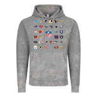 Cloud Rock american football team collage    wall art Vintage Hoodie - PixelFlow