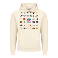 Vintage Artic american football team collage    wall art Vintage Hoodie - PixelFlow