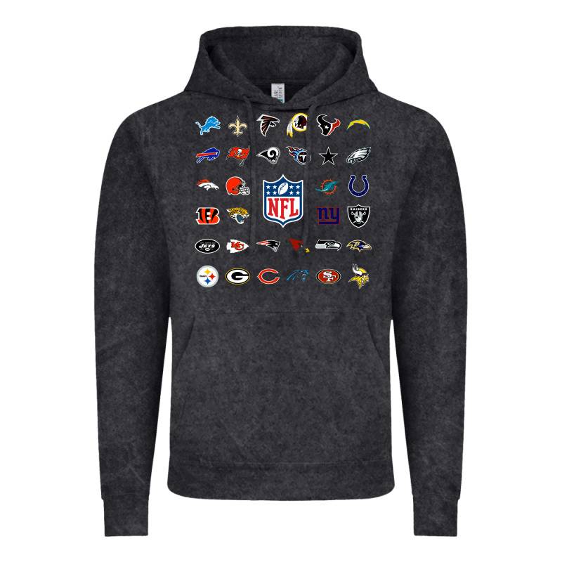 American Football Team Collage    Wall Art Vintage Hoodie by PixelFlow | Teevron