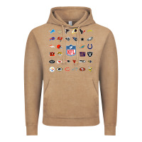 Vintage Coffee american football team collage    wall art Vintage Hoodie - PixelFlow