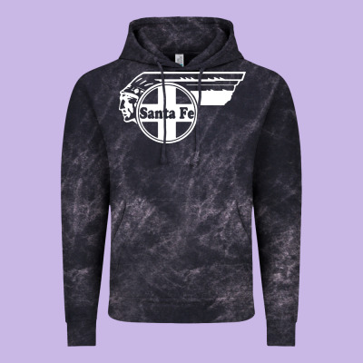 Big Chief Clean Santa Fe Railroad Vintage Hoodie Designed By Pixelflow