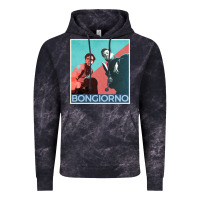 Cloud Black Inglorious Basterds - Bongiorno poster GIFT Vintage Hoodie - PixelFlow