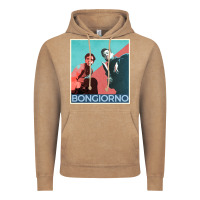 Vintage Coffee Inglorious Basterds - Bongiorno poster GIFT Vintage Hoodie - PixelFlow