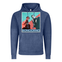 Vintage Denim Inglorious Basterds - Bongiorno poster GIFT Vintage Hoodie - PixelFlow