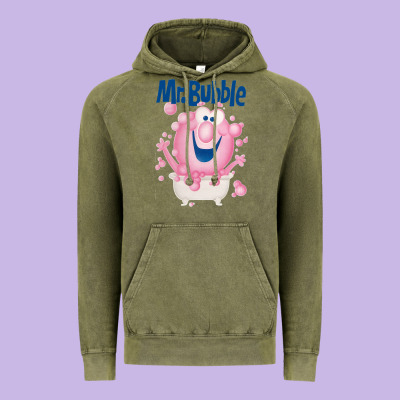 Mr Bubble Makes Bath Time Fun Vintage Hoodie Designed By Pixelflow