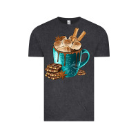 Vintage Black Chocolate And Coffee Vintage Tee - FaDigitalArtStudio