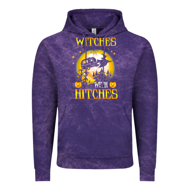 Witches With Hitches Funny Halloween Costume Gift Vintage Hoodie by PixelFlow | Teevron
