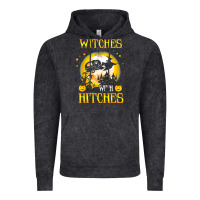 Vintage Black witches with hitches funny halloween costume gift Vintage Hoodie - PixelFlow