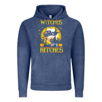 Vintage Denim witches with hitches funny halloween costume gift Vintage Hoodie - PixelFlow