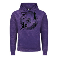 Cloud Purple the four stoic virtues Vintage Hoodie - PixelFlow