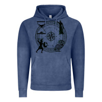 Vintage Denim the four stoic virtues Vintage Hoodie - PixelFlow