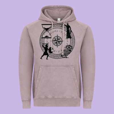 The Four Stoic Virtues Vintage Hoodie Designed By Pixelflow