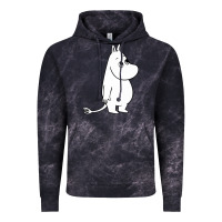 Cloud Black moomin character Vintage Hoodie - PixelFlow
