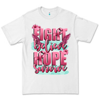 Fight Believe Hope Survive Cancer Awareness Premium Tee | Teevron