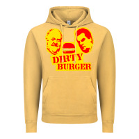Vintage Mustard dirty burger Vintage Hoodie - PixelFlow