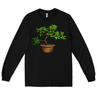 Black Guava Tree Bonsai Illustrations Long Sleeve Tee - LillyAllenDesigns