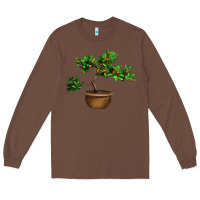 Chestnut Guava Tree Bonsai Illustrations Long Sleeve Tee - LillyAllenDesigns