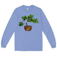 Colony Blue Guava Tree Bonsai Illustrations Long Sleeve Tee - LillyAllenDesigns