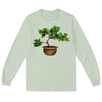 Matcha Guava Tree Bonsai Illustrations Long Sleeve Tee - LillyAllenDesigns