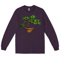 Plum Guava Tree Bonsai Illustrations Long Sleeve Tee - LillyAllenDesigns