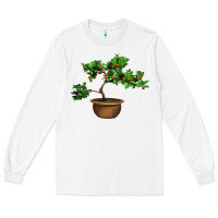 White Guava Tree Bonsai Illustrations Long Sleeve Tee - LillyAllenDesigns