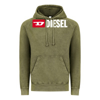 Vintage Olive Diesel Vintage Hoodie - PixelFlow