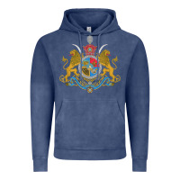 Vintage Denim Iran Coat of arms Flag souvenir Iranian Persian Vintage Hoodie - PixelFlow