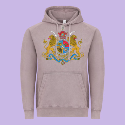 Iran Coat Of Arms Flag Souvenir Iranian Persian Vintage Hoodie Designed By Pixelflow