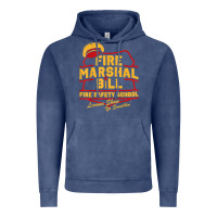 Vintage Denim fire marshal bill fire safety school funny firefighter t shirt Vintage Hoodie - PixelFlow