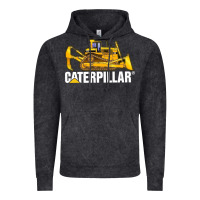 Vintage Black bulldozercat 2 Vintage Hoodie - PixelFlow