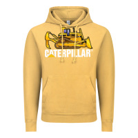 Vintage Mustard bulldozercat 2 Vintage Hoodie - PixelFlow