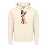 Vintage Artic Colorful Cat Vintage Hoodie - PixelFlow