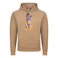 Vintage Coffee Colorful Cat Vintage Hoodie - PixelFlow