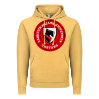 Vintage Mustard carnegie mellon tartans Vintage Hoodie - SnappyArt