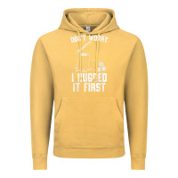 Vintage Mustard lumberjack don't worry i hugged it first lumberjack wood cutter logger Vintage Hoodie - SnappyArt