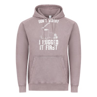 Vintage Zinc lumberjack don't worry i hugged it first lumberjack wood cutter logger Vintage Hoodie - SnappyArt