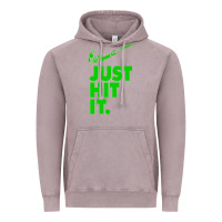 Vintage Zinc Just Hit It Cannabis Weed Vintage Retro Design for Weed Lover Vintage Hoodie - SnappyArt