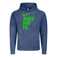 Vintage Denim Just Hit It Cannabis Weed Vintage Retro Design for Weed Lover Vintage Hoodie - SnappyArt