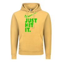 Vintage Mustard Just Hit It Cannabis Weed Vintage Retro Design for Weed Lover Vintage Hoodie - SnappyArt