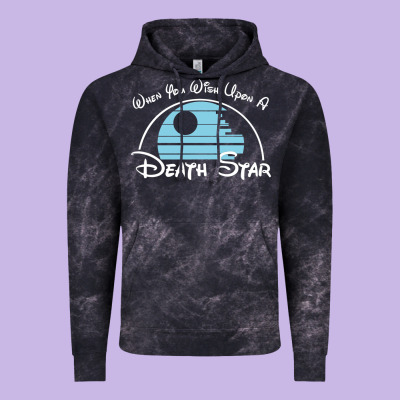 When You Wish Upon A Death Star Vintage Hoodie Designed By Snappyart