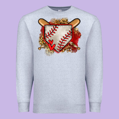Baseball Home Plate Premium Sweatshirt Designed By Jasminsmagicworld