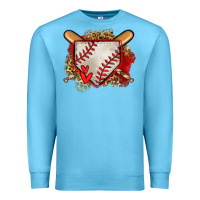 Ocean Blue baseball home plate Premium Sweatshirt - Jasminsmagicworld