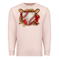 Pale Pink baseball home plate Premium Sweatshirt - Jasminsmagicworld