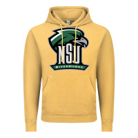 Vintage Mustard northeastern state riverhawks Vintage Hoodie - SnappyArt