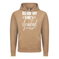 Vintage Coffee the reason she is spoiled couples matching set valentines t shirt Vintage Hoodie - SnappyArt