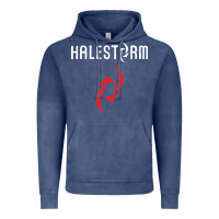 Vintage Denim halestorm black Vintage Hoodie - SnappyArt