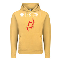 Vintage Mustard halestorm black Vintage Hoodie - SnappyArt