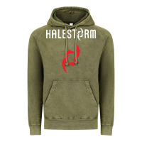 Vintage Olive halestorm black Vintage Hoodie - SnappyArt
