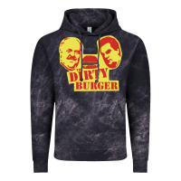 Cloud Black Dirty Burger Vintage Hoodie - SnappyArt