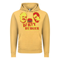 Vintage Mustard Dirty Burger Vintage Hoodie - SnappyArt